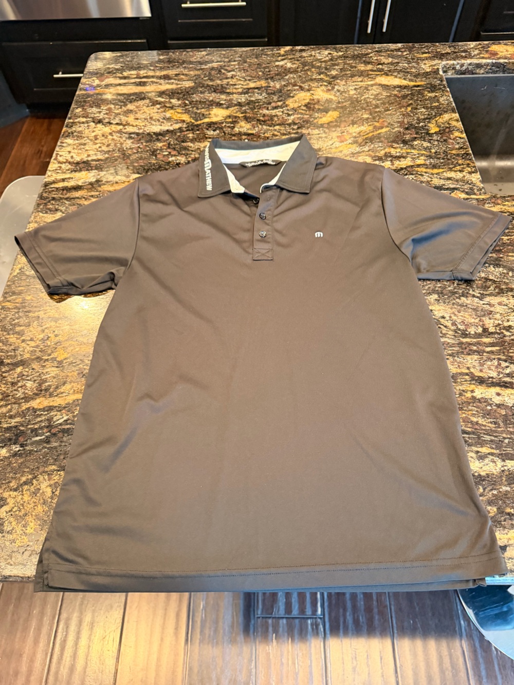 Travis Mathew Black Short-Sleeve Performance Polo Mens M
